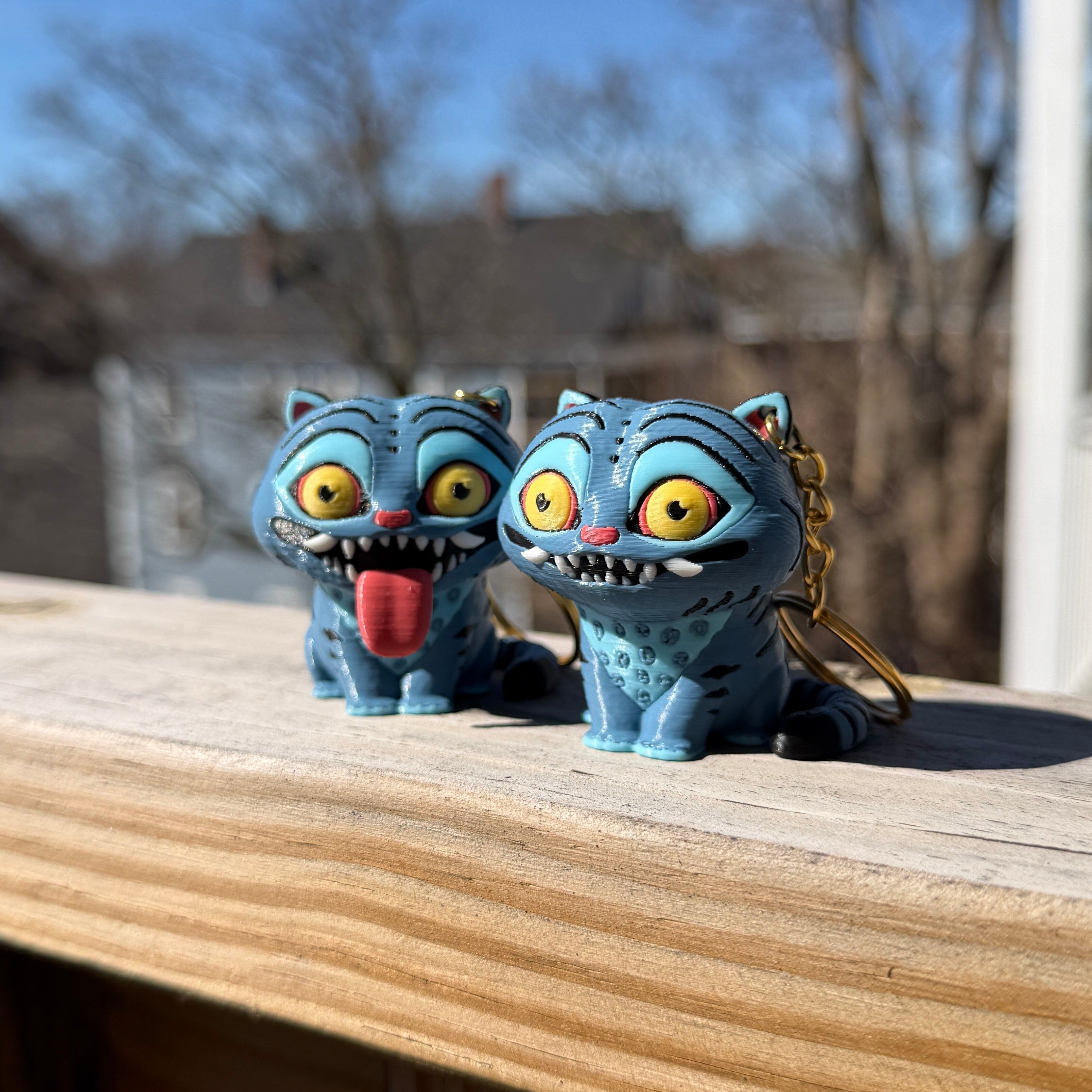Derpy Tiger Keychain