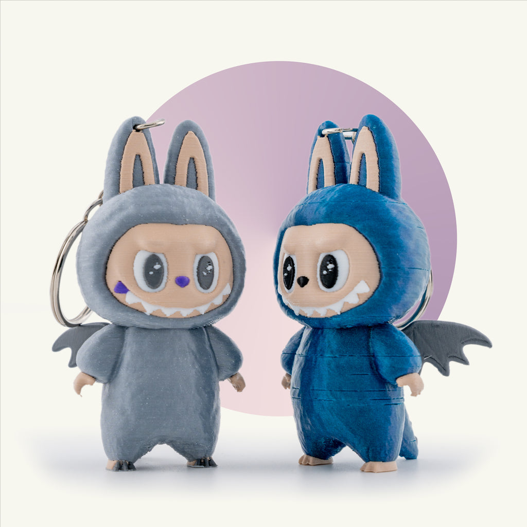 Labubu Monster  Dragon Keychain