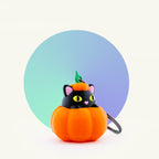 Pumpkin Cat Fidget Keychain