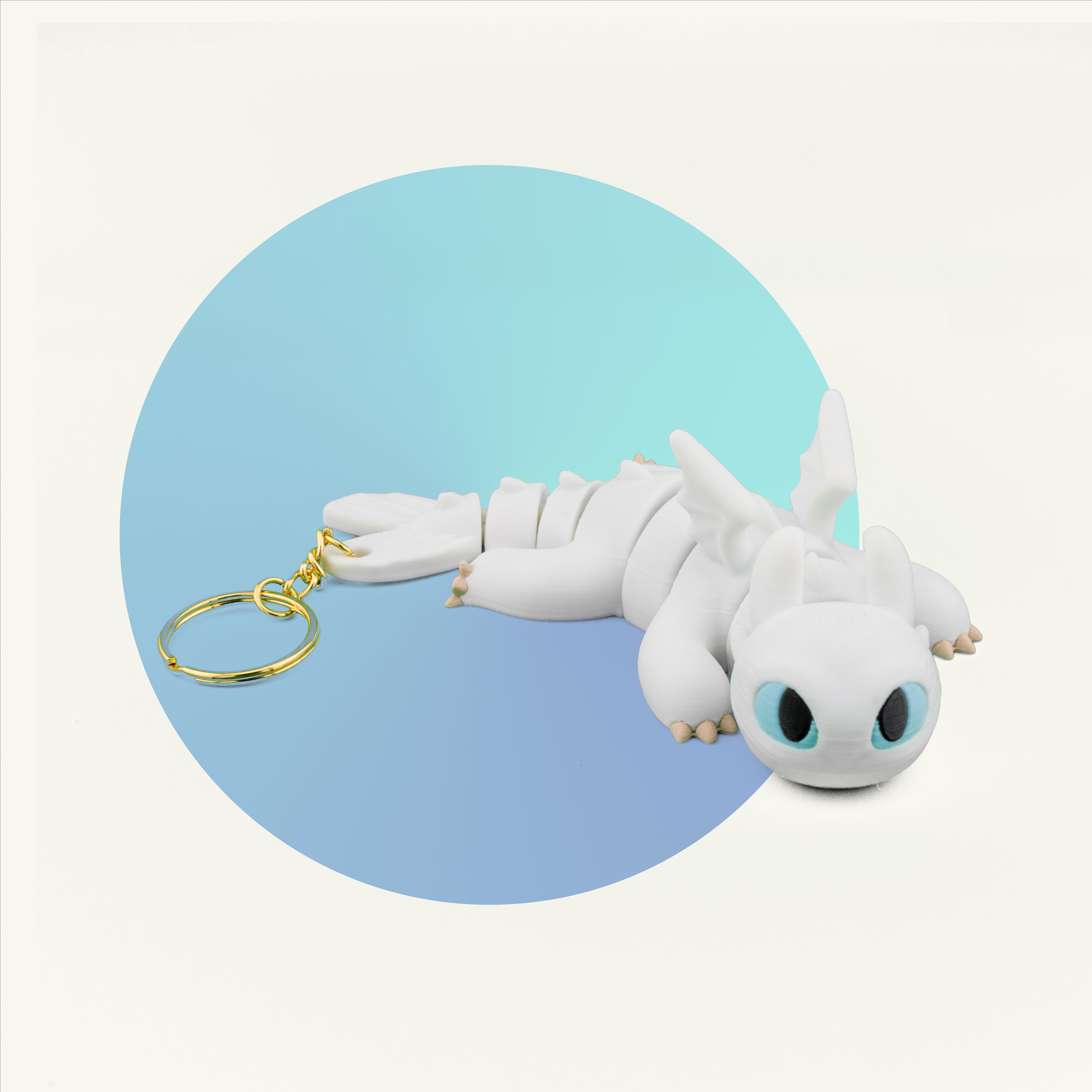 Light Fury & Toothless Keychain