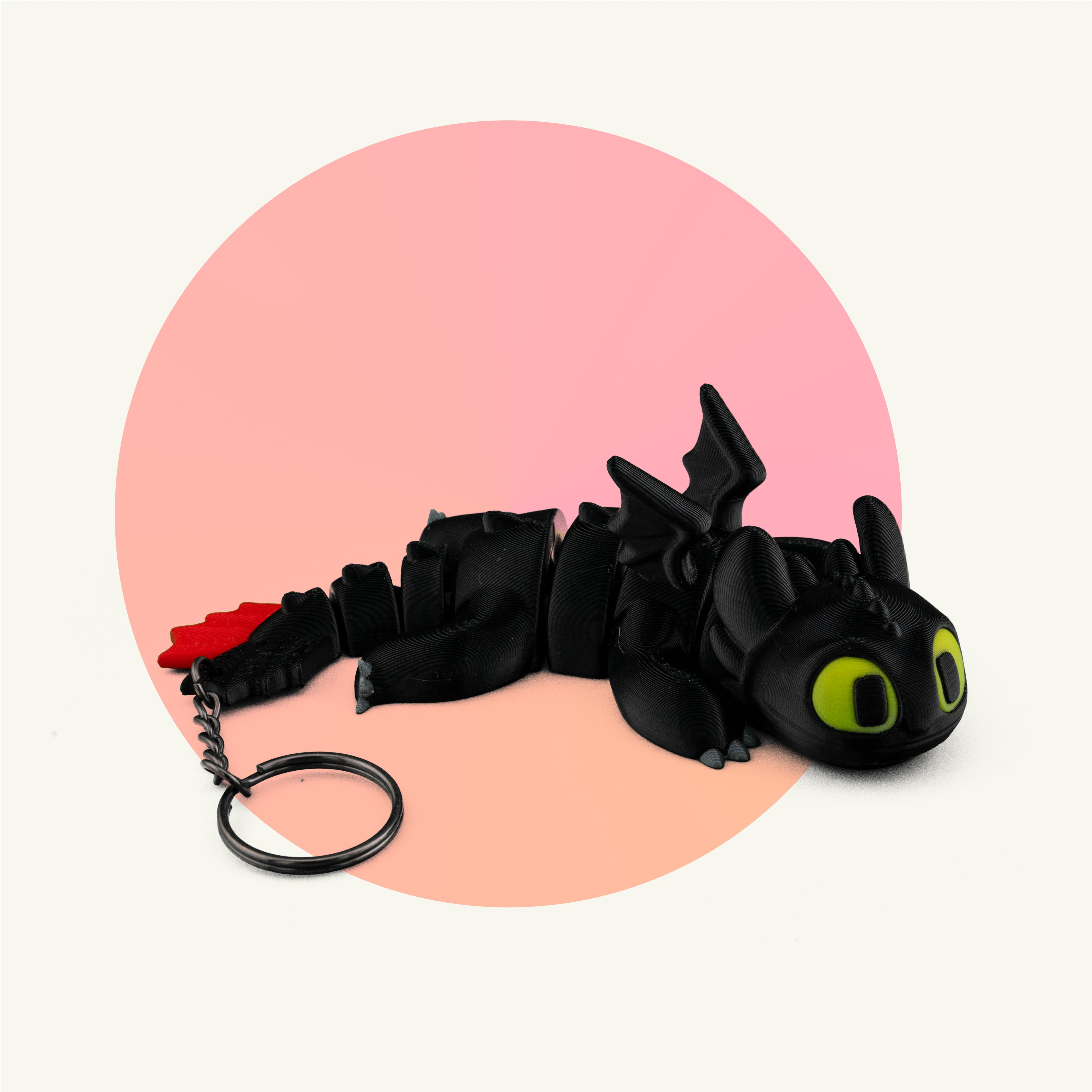 Light Fury & Toothless Keychain
