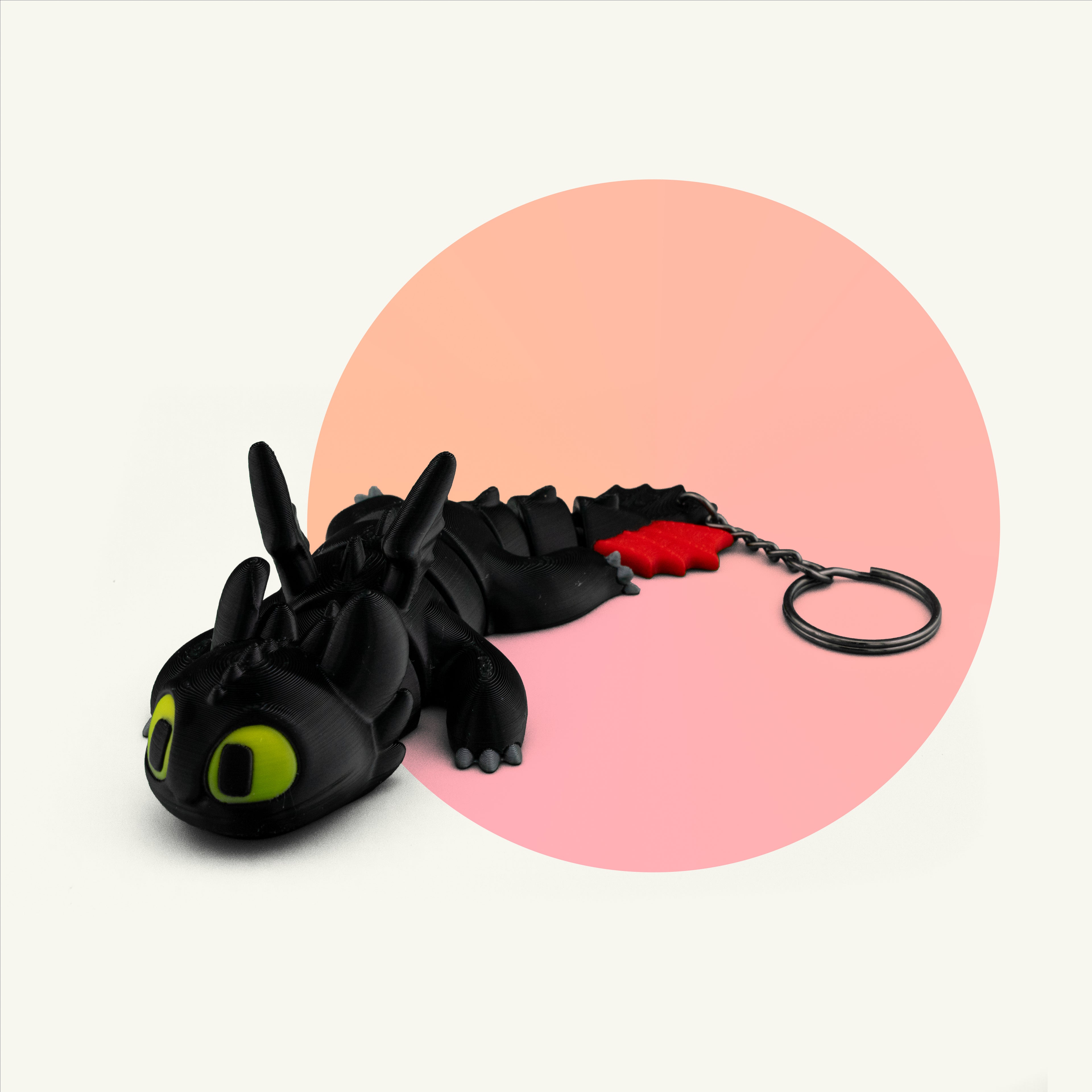 Light Fury & Toothless Keychain