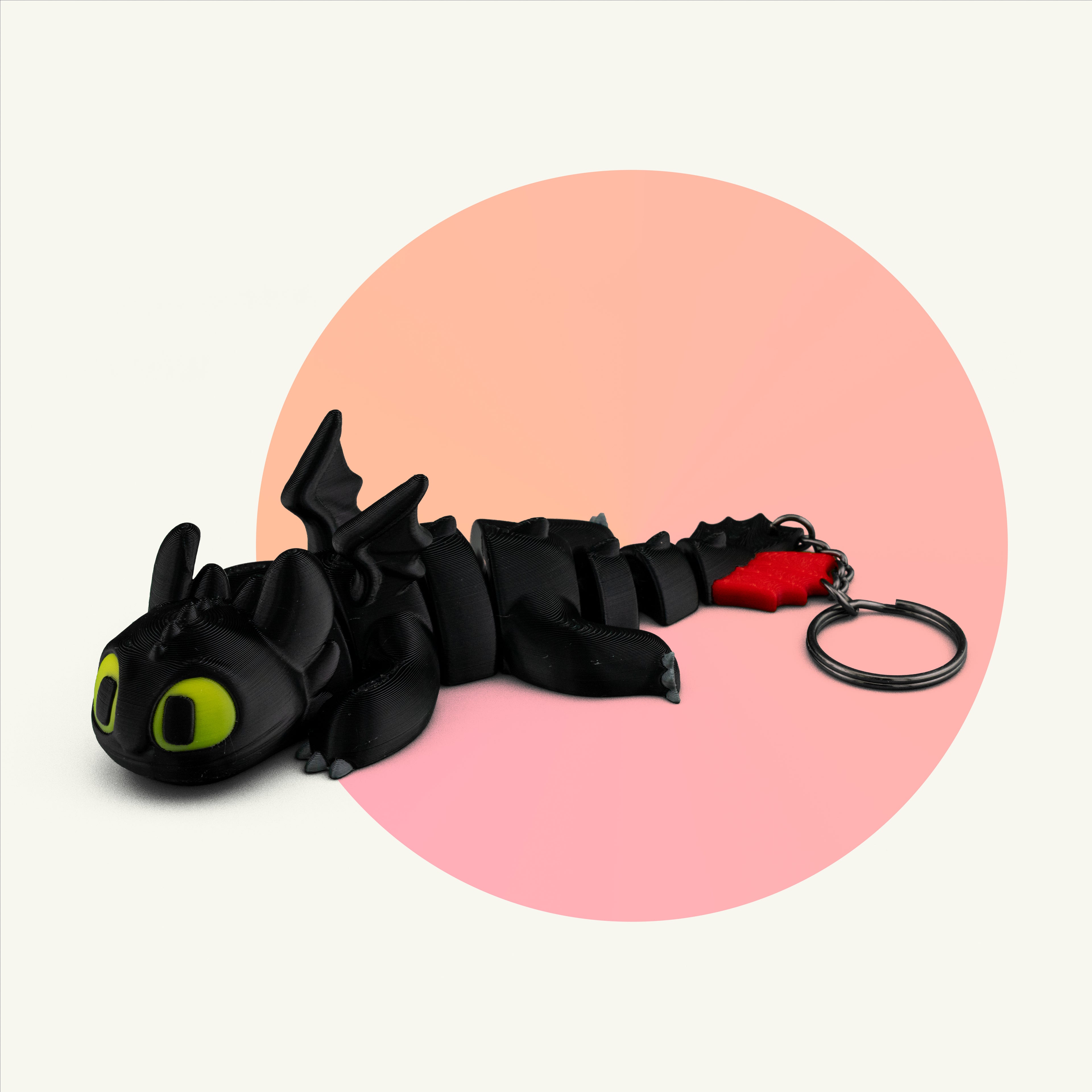 Light Fury & Toothless Keychain