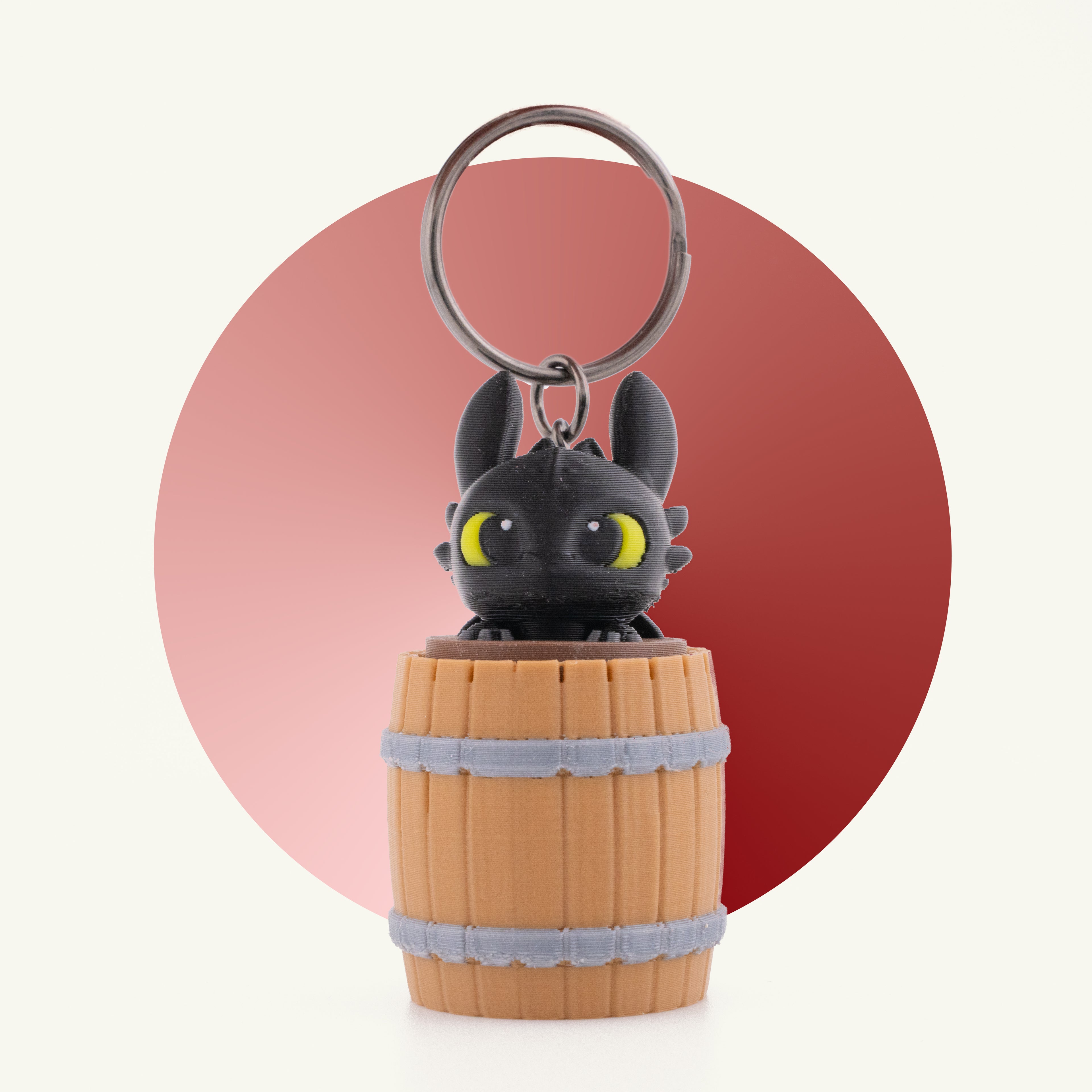 Toothless Fidget Toy Keychain
