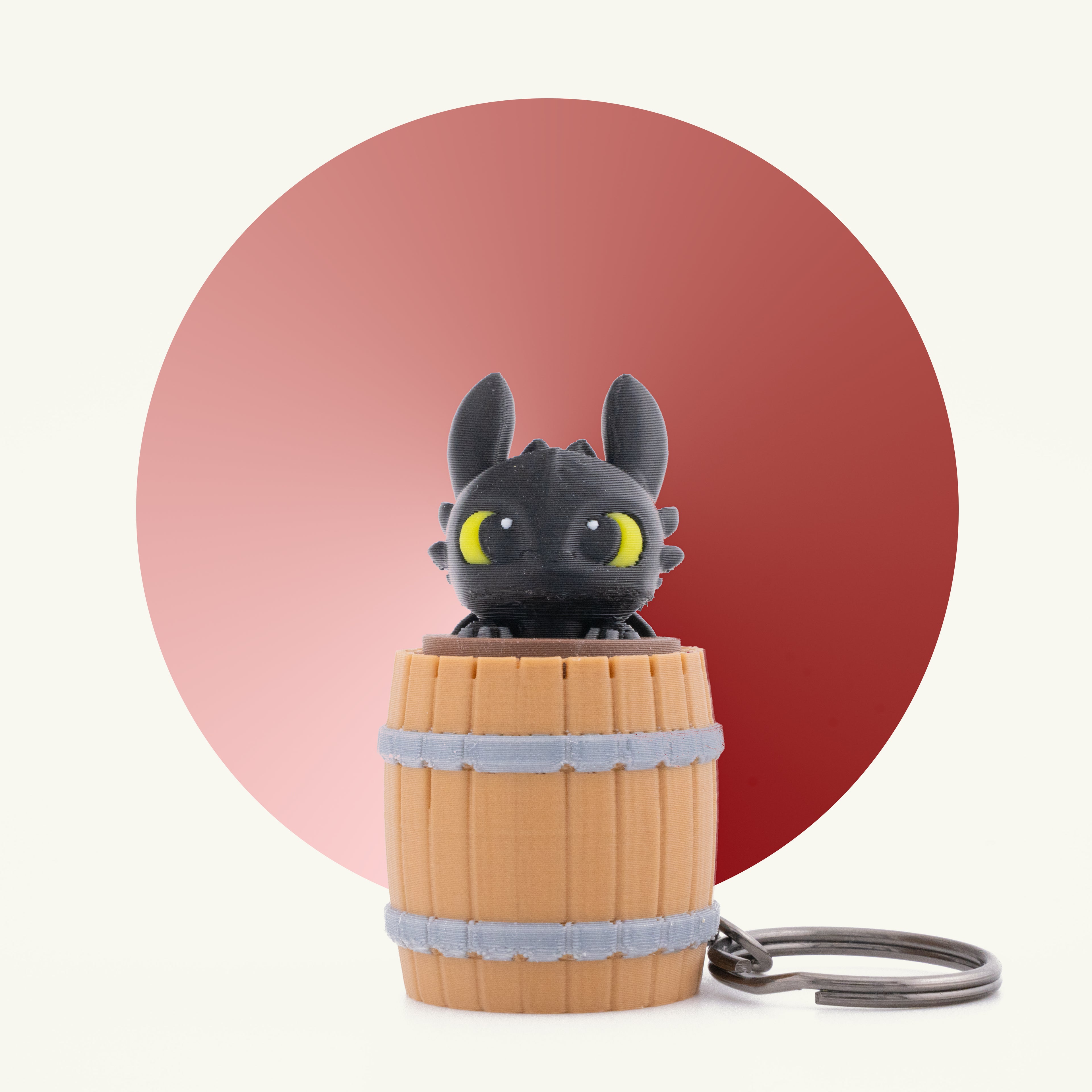 Toothless Fidget Toy Keychain