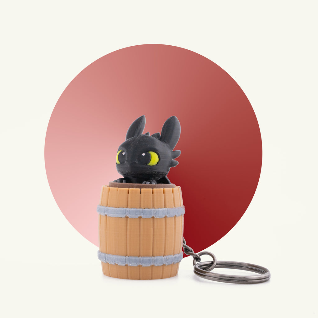 Toothless Fidget Toy Keychain