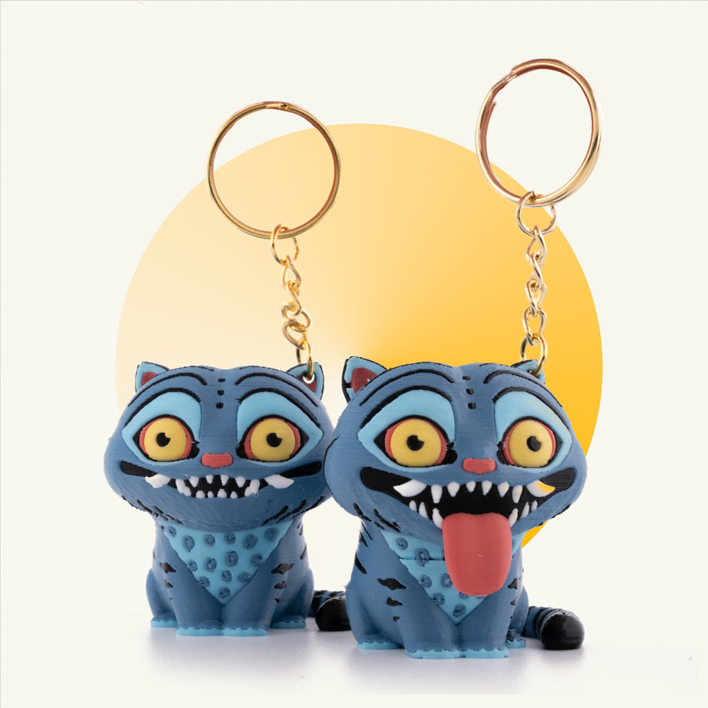 Derpy Tiger Keychain