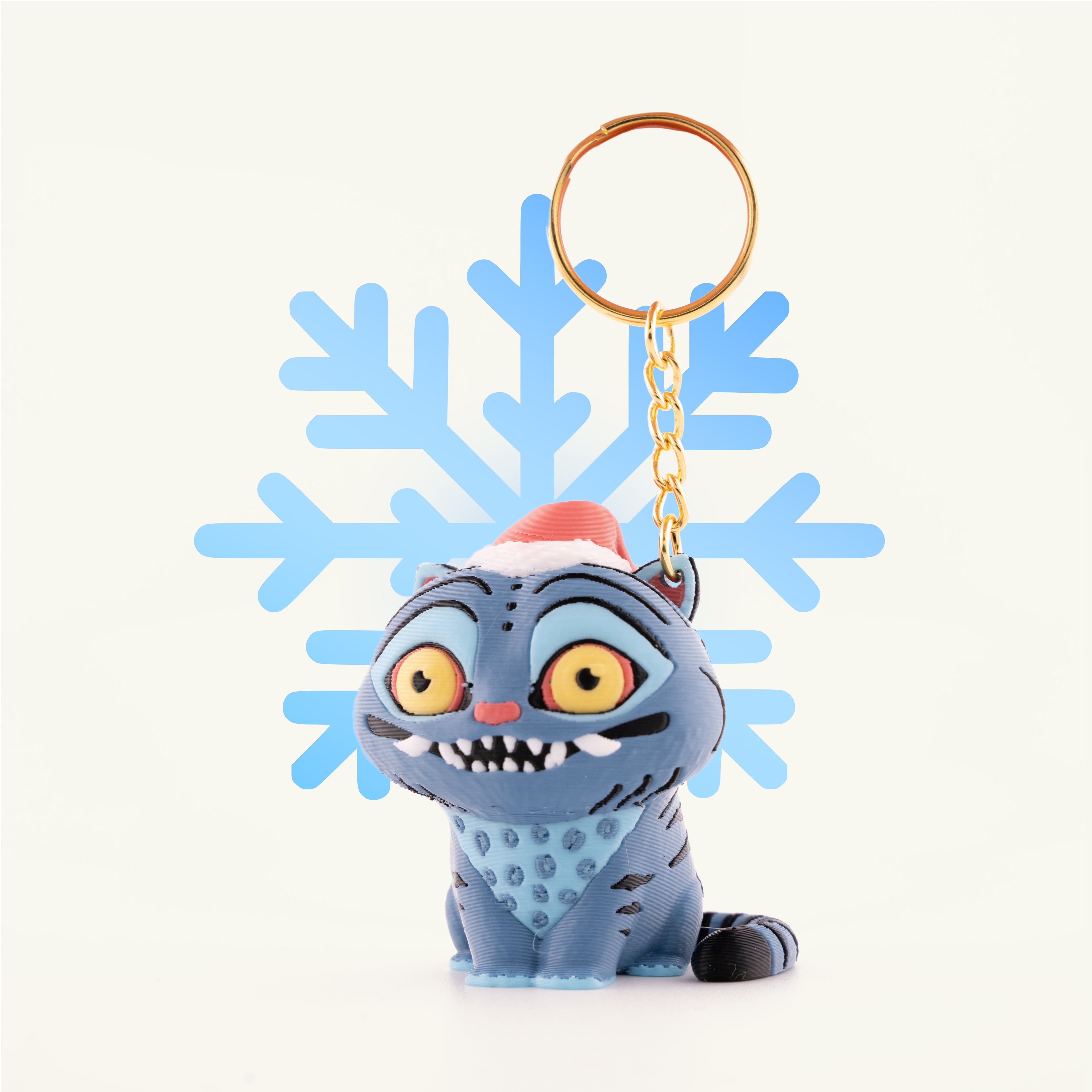 Derpy Tiger Keychain