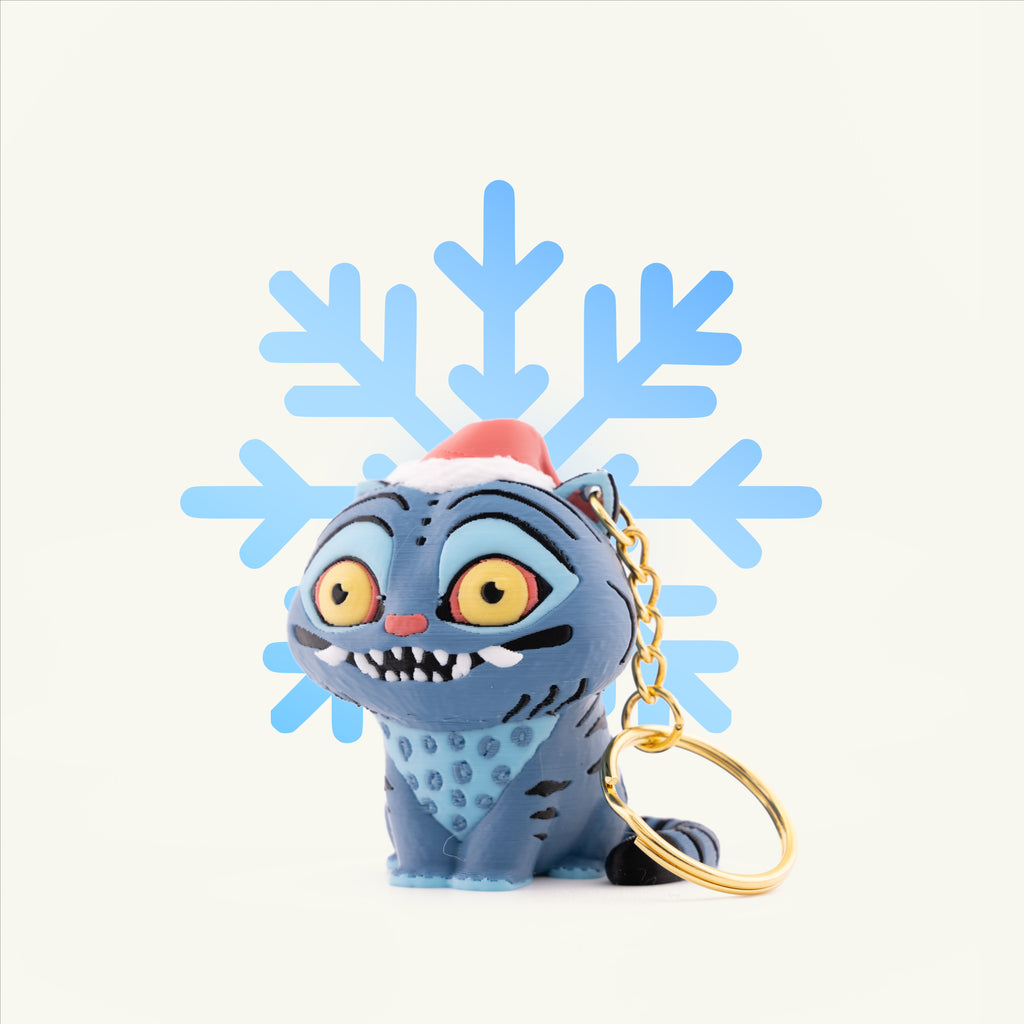 Derpy Tiger Keychain