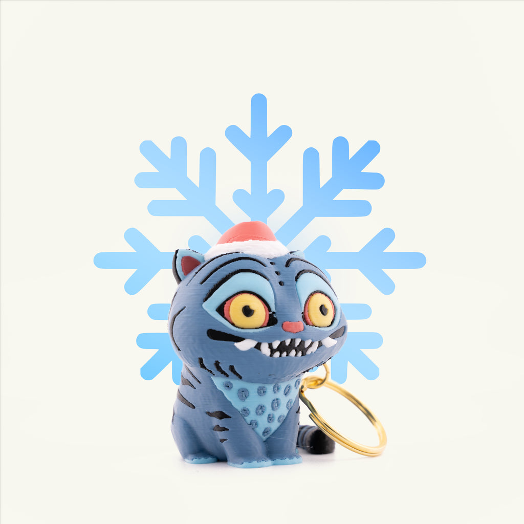Derpy Tiger Keychain