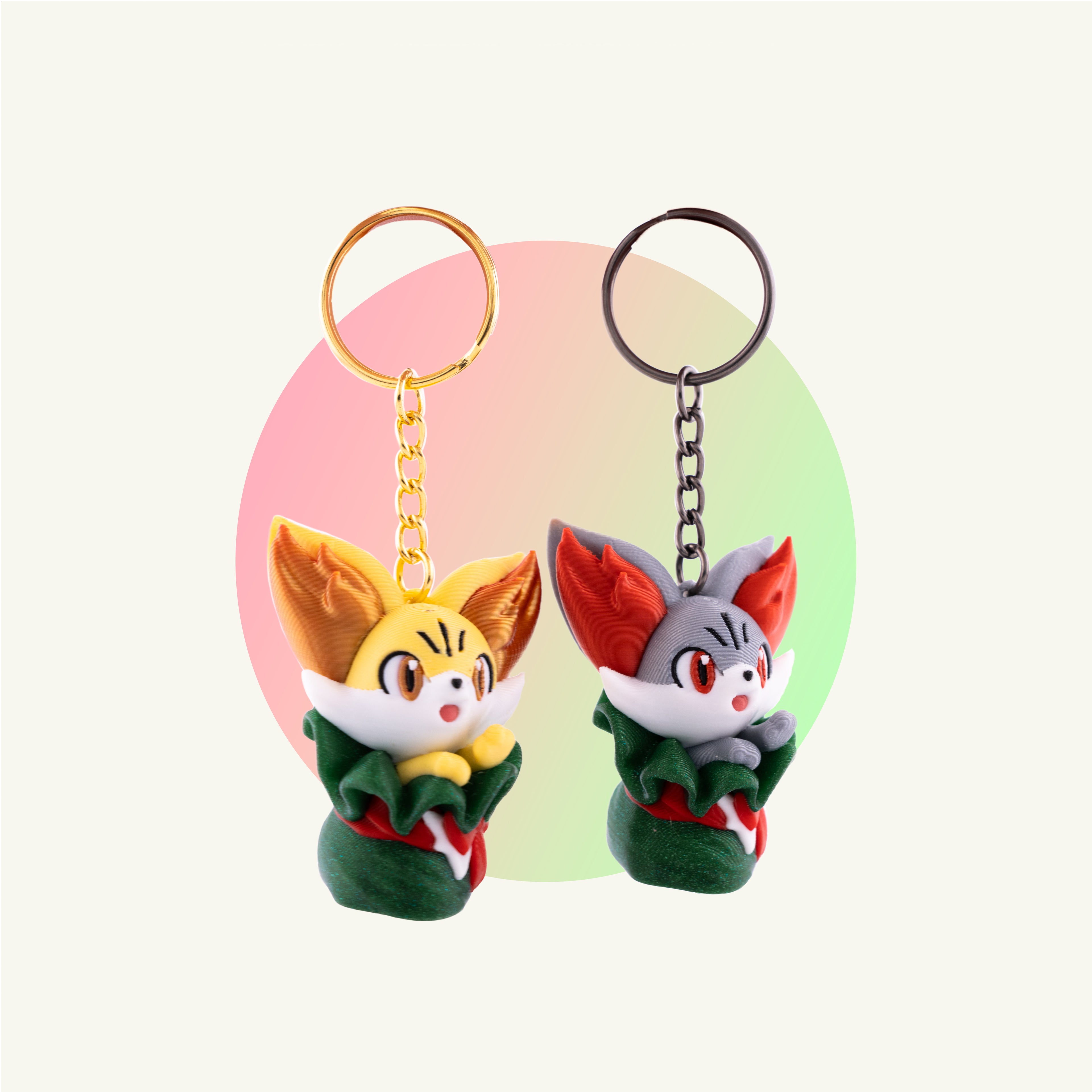 Fennekin Bundle Keychain