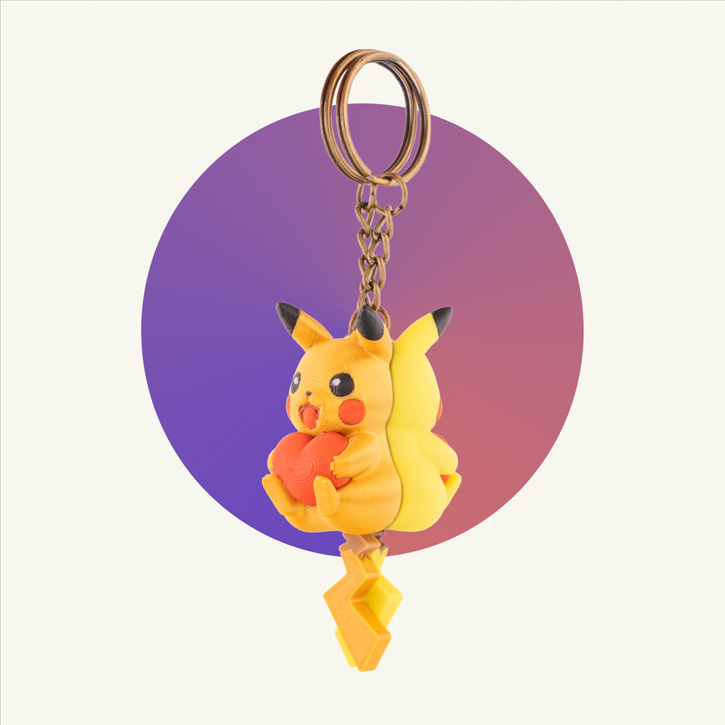 Pikachu Couple Keychain