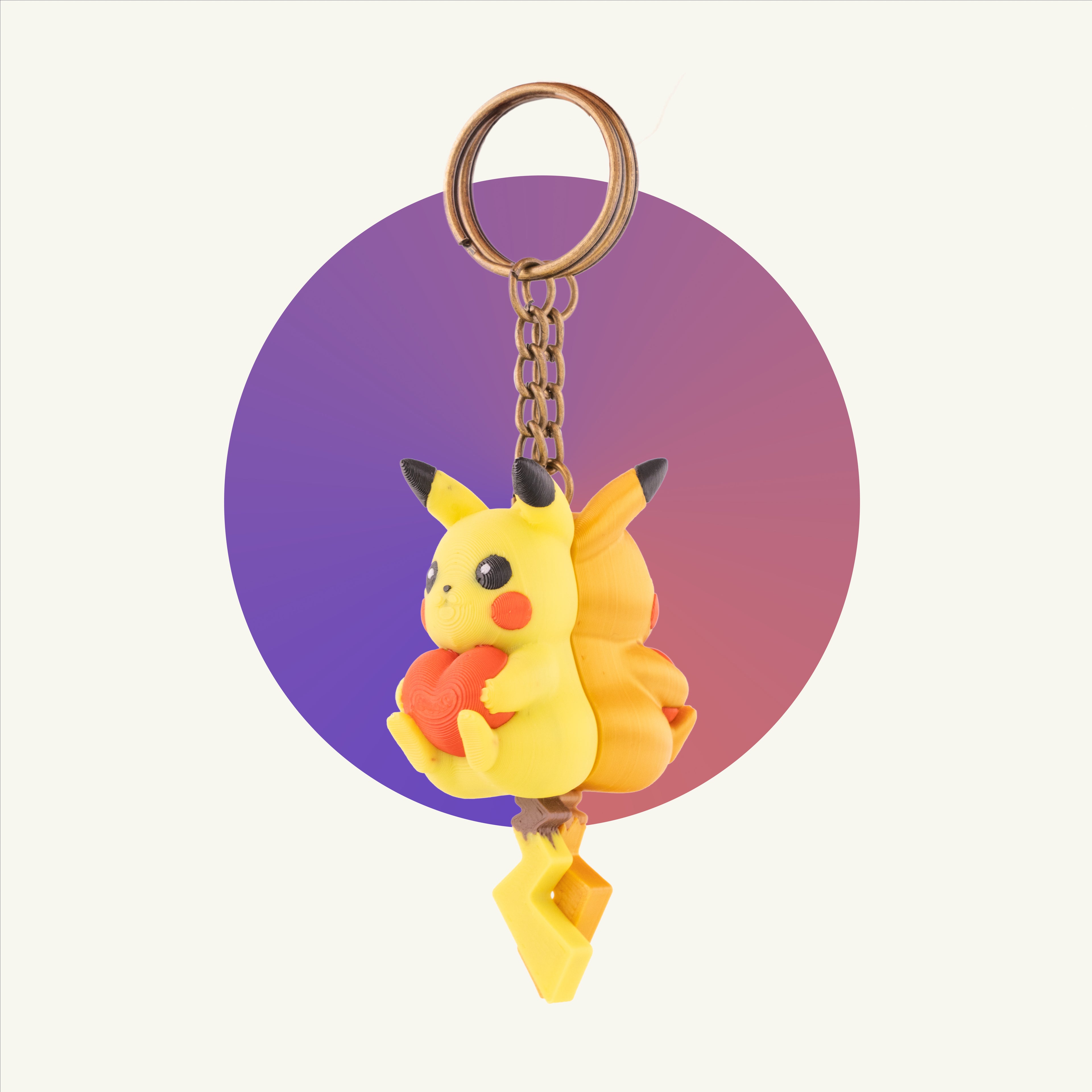 Pikachu Couple Keychain