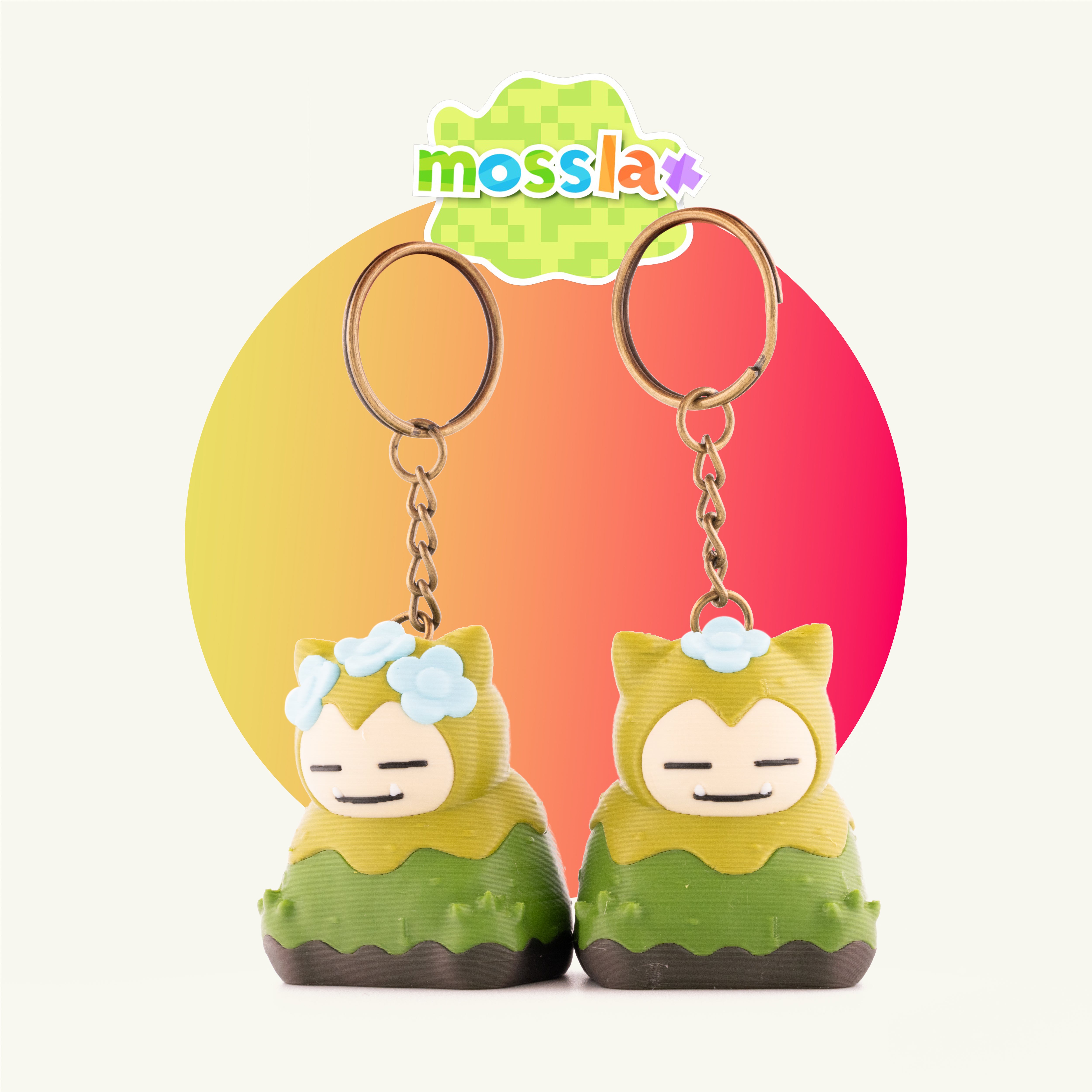 Mosslax Keychain & Figurine – Pokopia Inspired Pokémon-Style