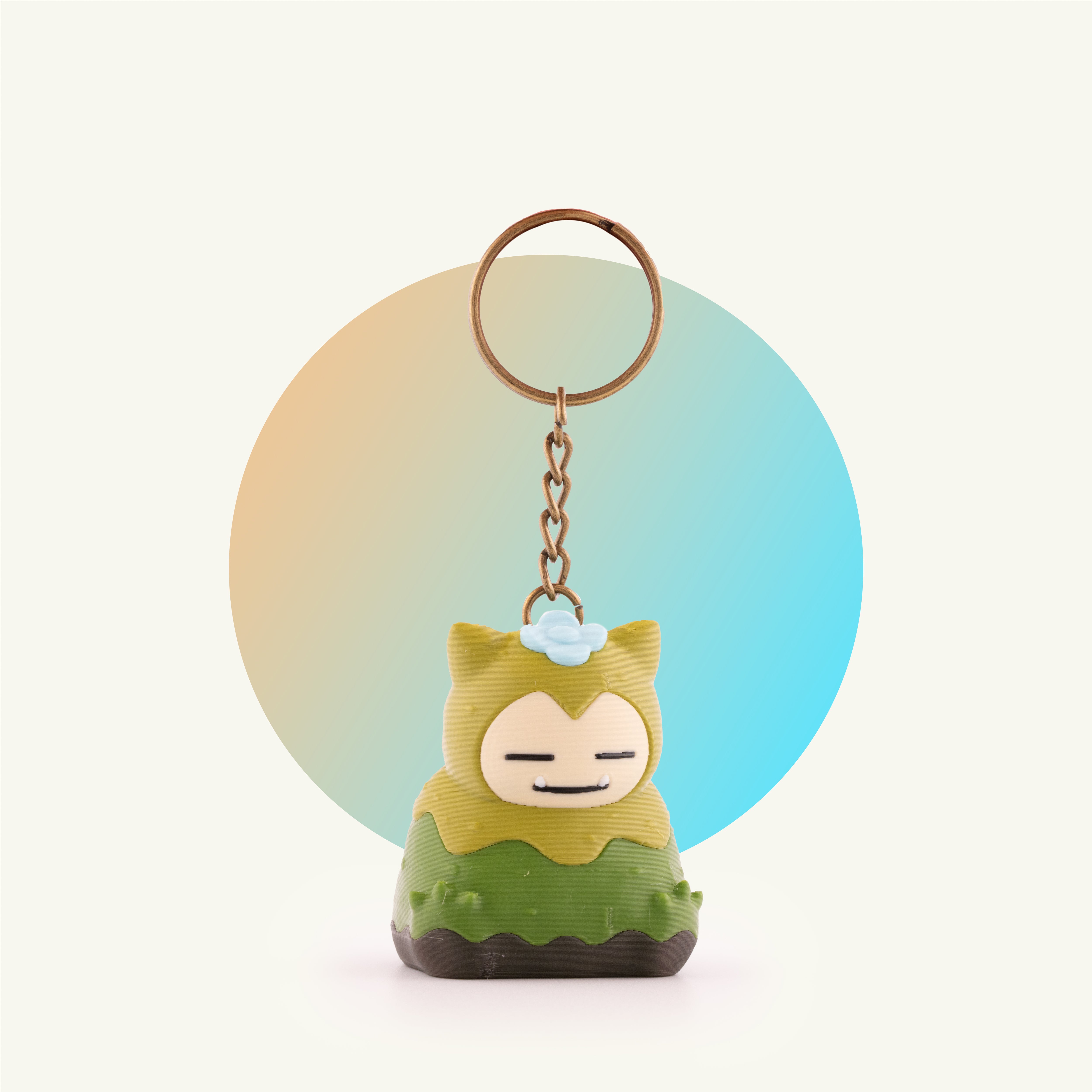 Mosslax Keychain & Figurine – Pokopia Inspired Pokémon-Style