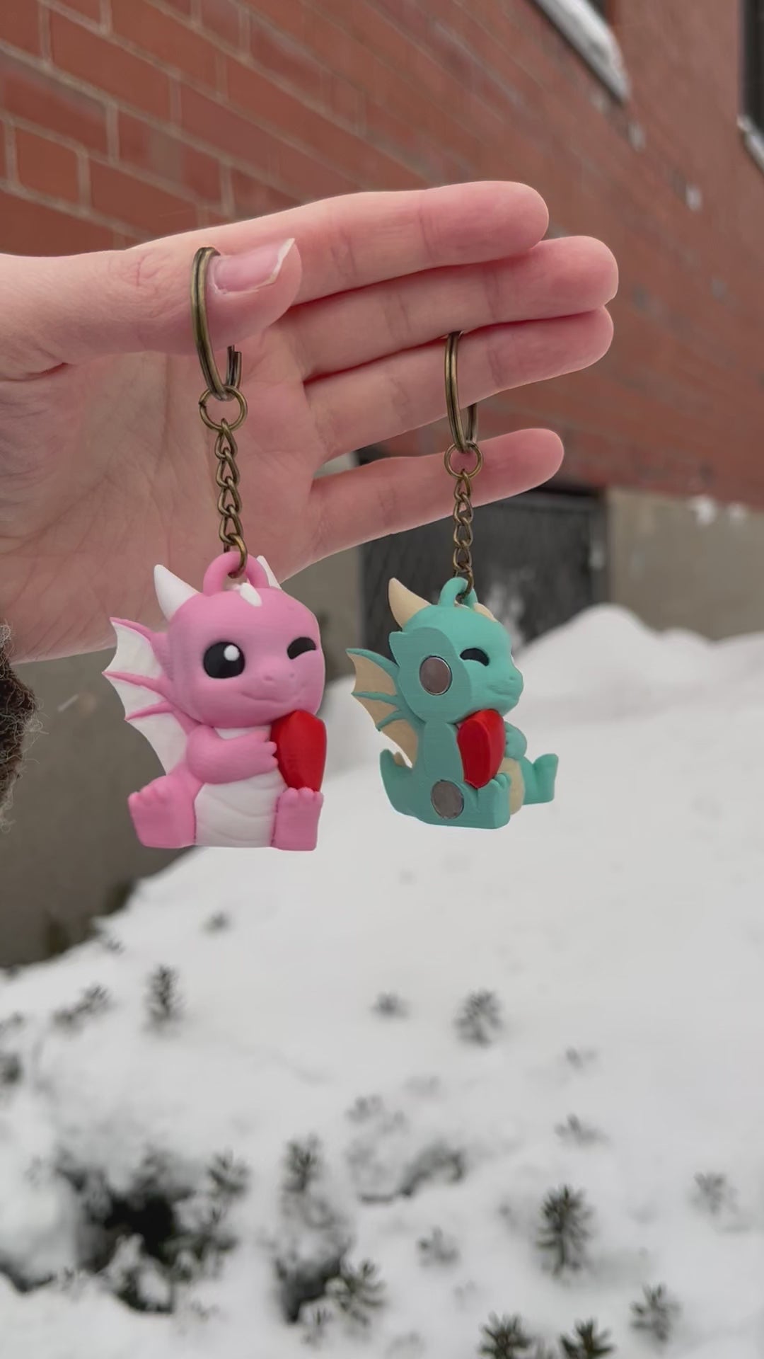 Magnetic Dragon Keychain