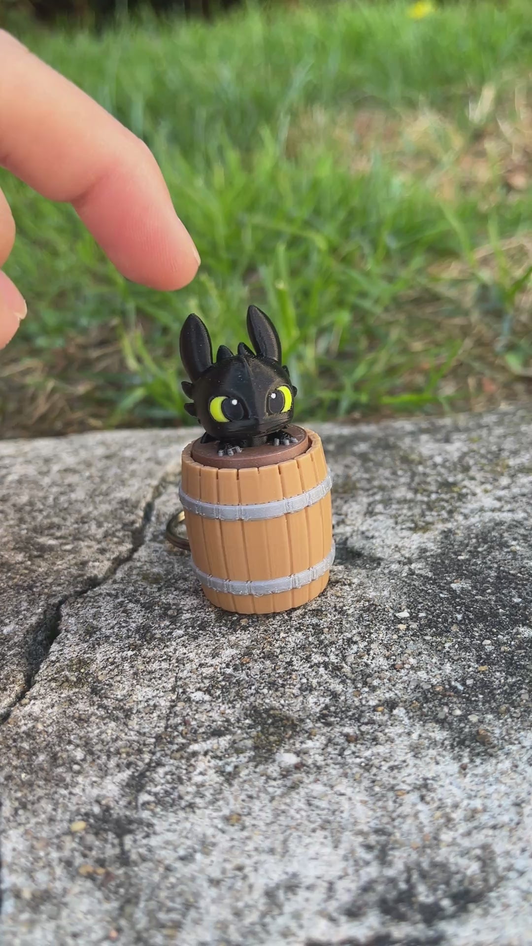 Toothless Fidget Toy Keychain