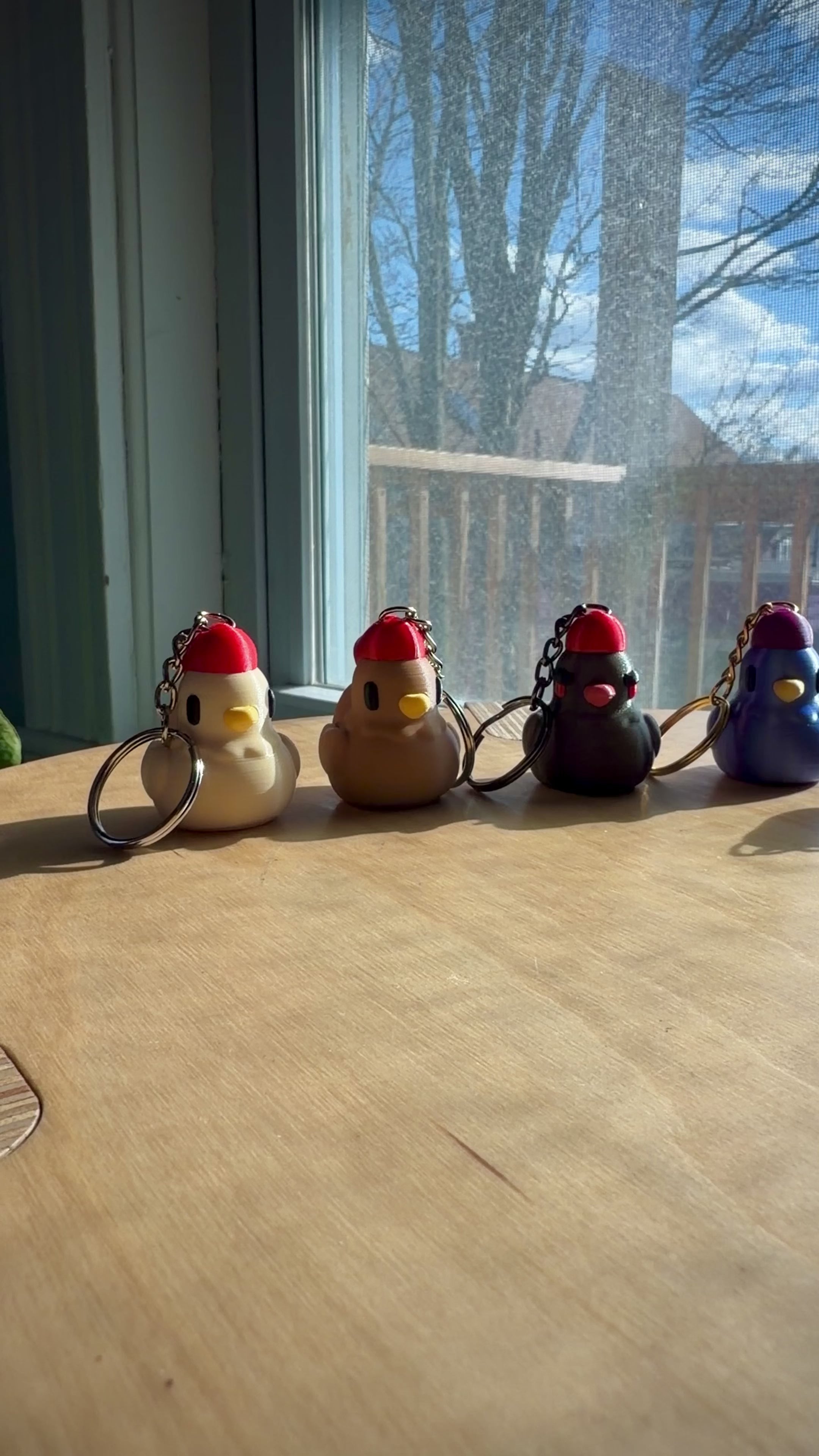 Stardew Valley Chicken Keychain