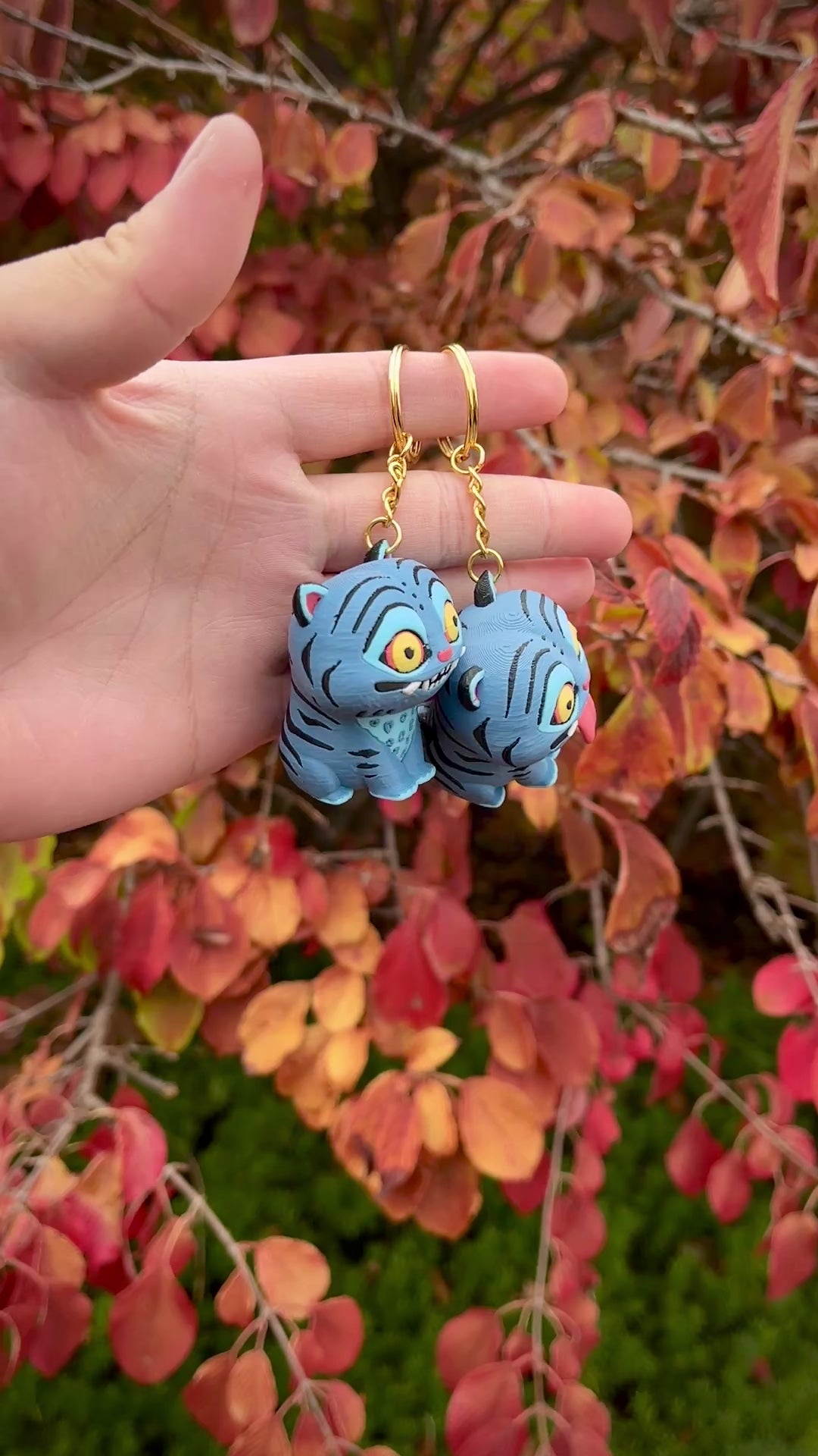 Derpy Tiger Keychain